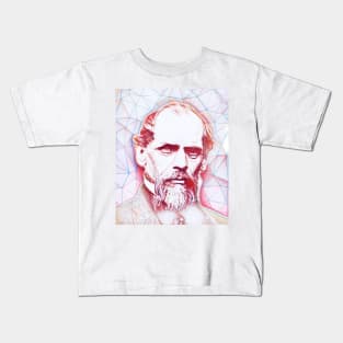 John A. Roebling Portrait | John A. Roebling Artwork | Line Art Kids T-Shirt